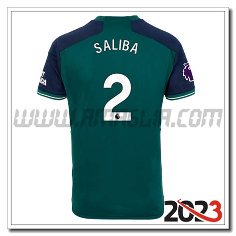 Terza Maglia Calcio Arsenal Saliba Number