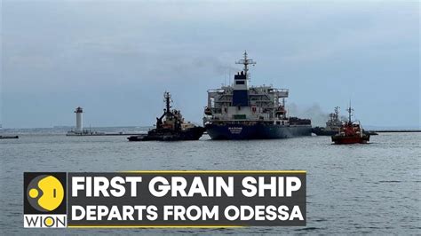 First Ship Carrying Ukrainian Grain Leaves Odessa Port Shipment Under