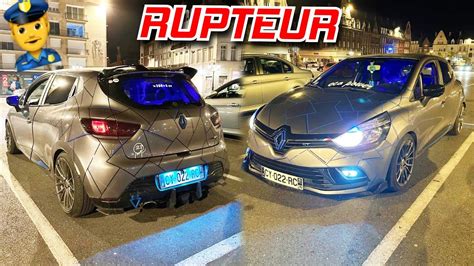 RUPTEUR EN MAZOUT DEVANT LA POLICE Clio 4 GT Tuning YouTube