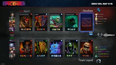 Epicenter Grand Finale Newbee Vs Team Liquid Game Dota Fr