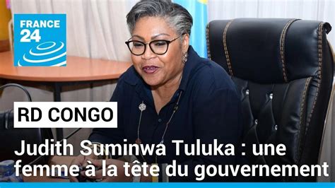 Judith Suminwa Tuluka Nomm E Premi Re Ministre En R Publique