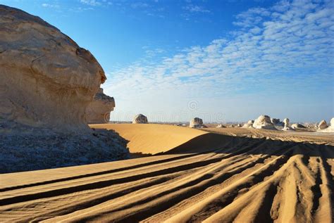 Il Sahara Il Deserto Bianco Egitto Fotografia Stock Immagine Di