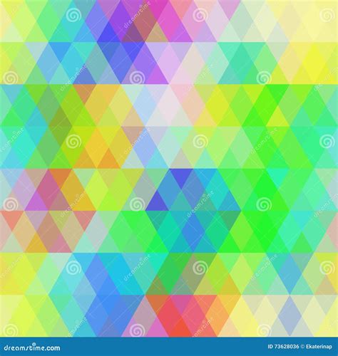 Abstract Hipsters Seamless Pattern With Bright Colored Rhombus Stock