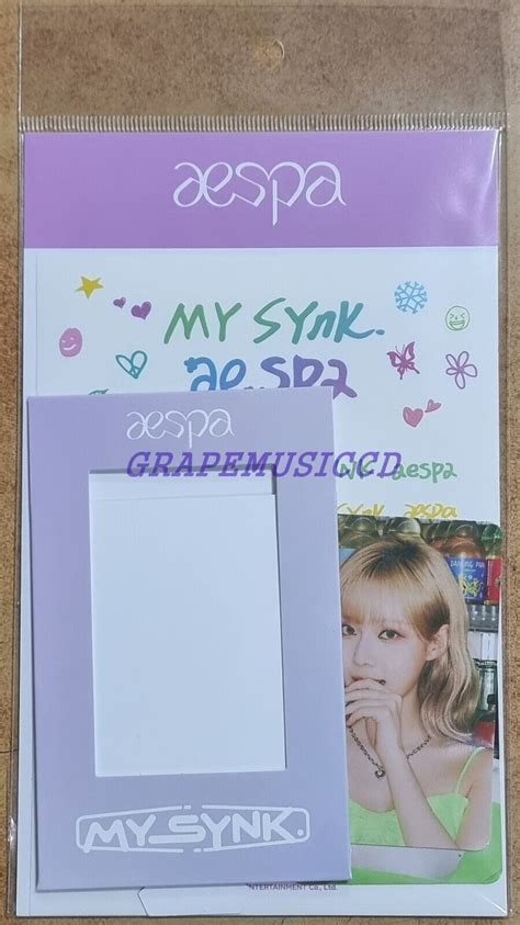 Aespa 2022 FAN MEETING MY SYNK Aespa OFFICIAL MD MINI FRAME PHOTO