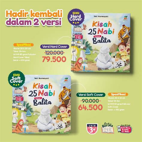 Jual Kisah 25 Nabi Untuk Balita Buku Cerita Anak Bergambar Islami Hard