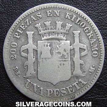 De M Provisional Government Spanish Silver Peseta Spain