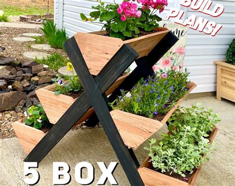 Wooden Herb Planter With Sections Herbs Homegrown Ideal Gift