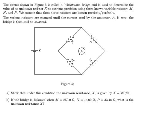 The Circuit Shown Figure Is Called Wheatstone Bridg Solvedlib