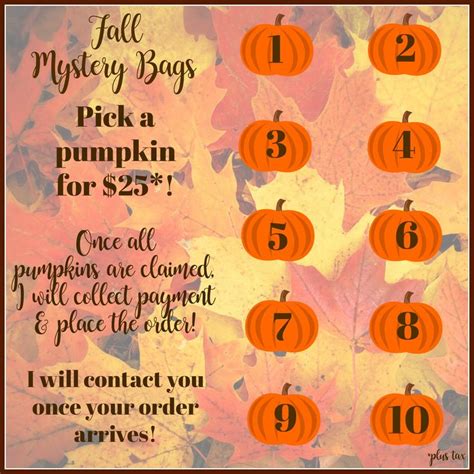 Fall Mystery Bag Scentsy Scentsy Party Scentsy Consultant Ideas