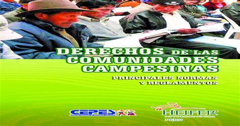 Pdf Derechos De Las Comunidades Campesinas Principales Normas Y