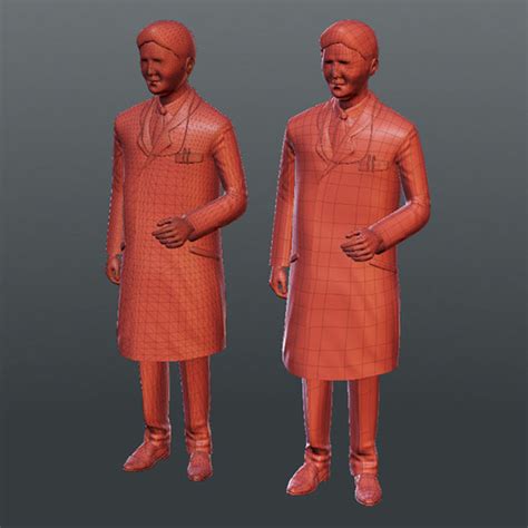 Medical People 02 Recepción Modelo 3D 39 obj blend fbx lxo