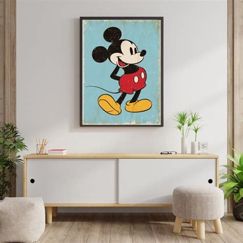 Myszka Miki Mickey Mouse Retro Plakat Galeria Plakatu