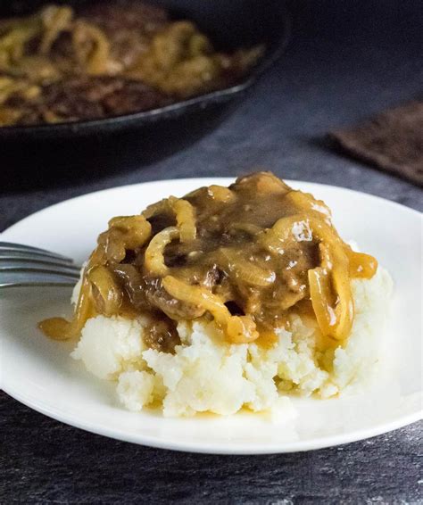 Hamburger Steak with Onion Gravy - Fox Valley Foodie