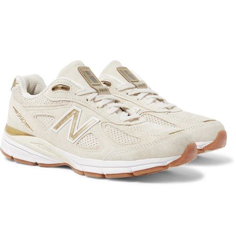 New Balance 990V4 Suede Sneakers Men Cream New Balance