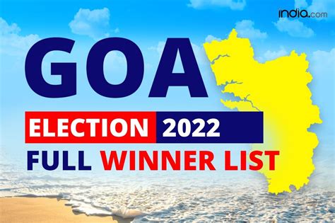 Goa Assembly Election Result 2022 Check Full List Of Winners From 40 Constituencies