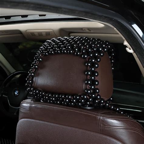 Wooden Beaded Car Seat Cover Massager Wood Beads Cooling Seat Cushion Covers 1pc Ebay