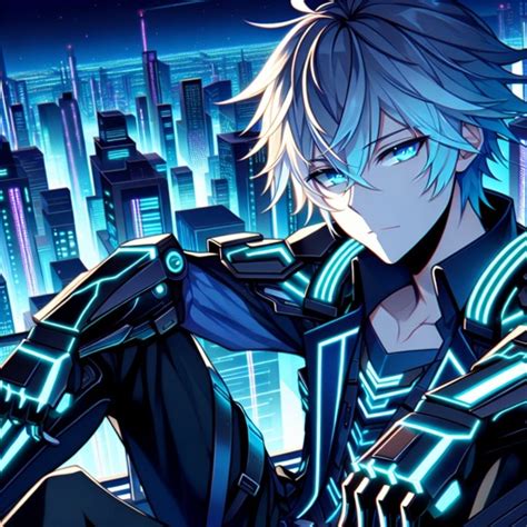 Explore the Best Anime Boy Neon Lit City Art on Fanart