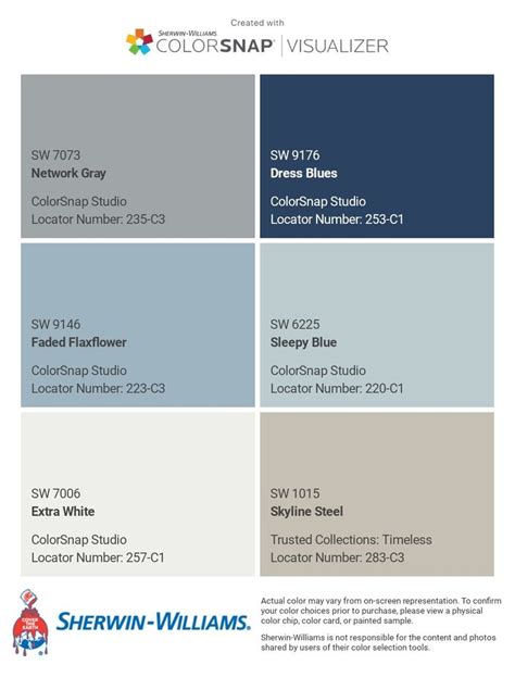 I Just Created This Color Palette With The Sherwin Williams Colorsnap