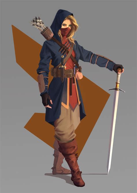 Artstation Medieval Assassin Concept Henrique Paiva Fantasy Character Design Character