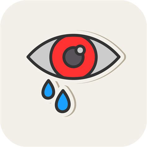 Watery Eyes Vector Icon Design 20994245 Vector Art At Vecteezy