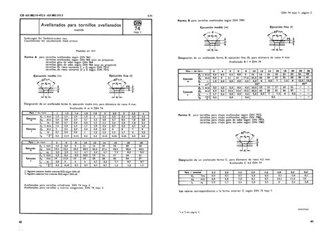 DIN 74 Avellanados DIN 74 Diseño Mecánico Studocu