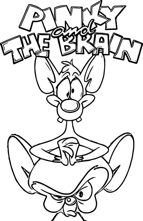 Cool Animaniacs Volume Pinky The Brain Coloring Page Adult Coloring