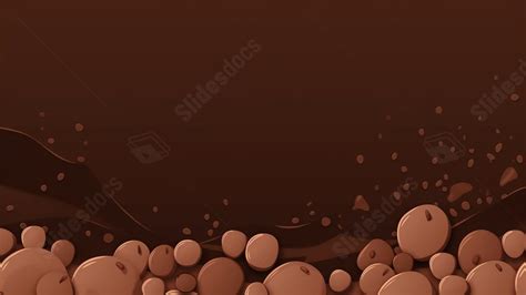 Best Chocolate Border Powerpoint Background For Presentation