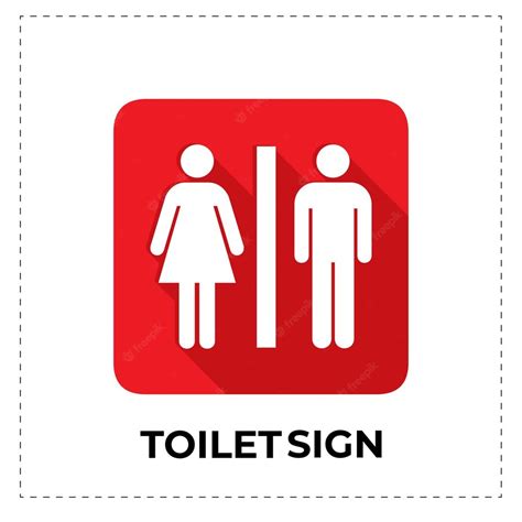 Premium Vector Toilet Sign Men And Women Restroom