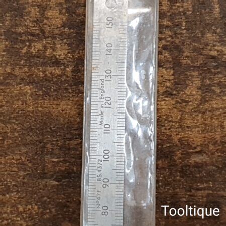 Vintage Rabone Chesterman No F Mm Metric Steel Ruler Tooltique