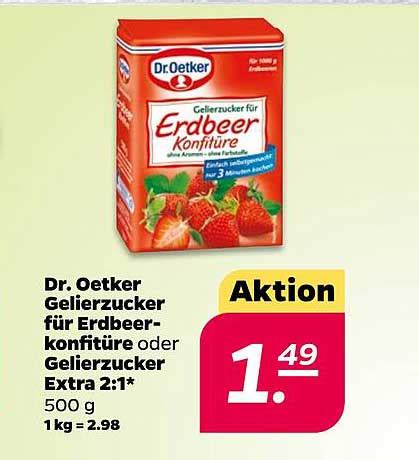 Dr Oetker Gelierzucker F R Erdbeer Konfit Re Gelierzucker Extra