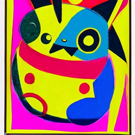 Pokemon Drawn By Andy Warhol And Kandinsky Weird Stable Diffusion