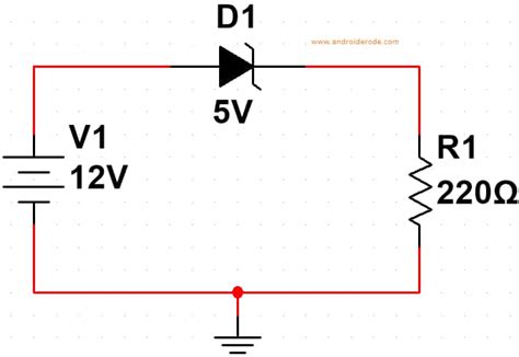 Zener Diode Forward And Reverse Bias Circuit Diagram