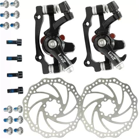 Kit Freio Disco Bike Mecânico Disco Pinça Rotor 160 Lovit MercadoLivre