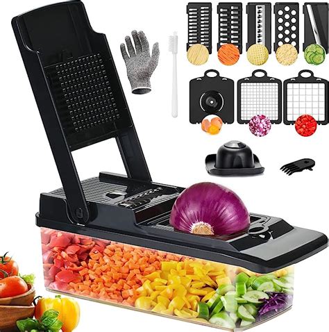 T GOGO Coupe Legumes Multifonctions 15 En 1 Mandoline De Cuisine