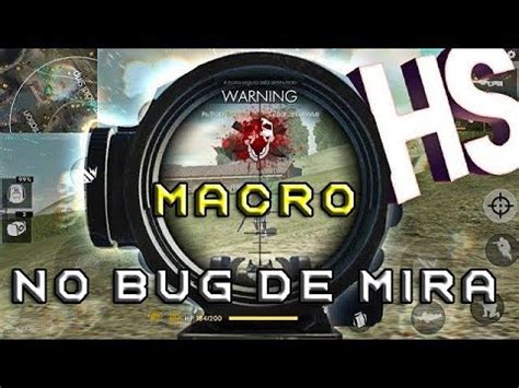 HACK OU MACRO ENSINANDO MACRO BUG DE MIRA NO FREE FIRE PARA PC