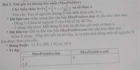 Giúp Mình Bài Này Với ạ Làm Trên Free Pascal Nha Với Làm Kiểu Dữ Liệu File Nữa ạbài 3 Tìm Giá