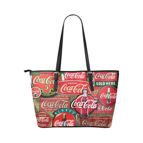 Coca Cola Leather Tote Bag Uscoolprint