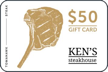 Shop Gift Cards | Ken's Steakhouse