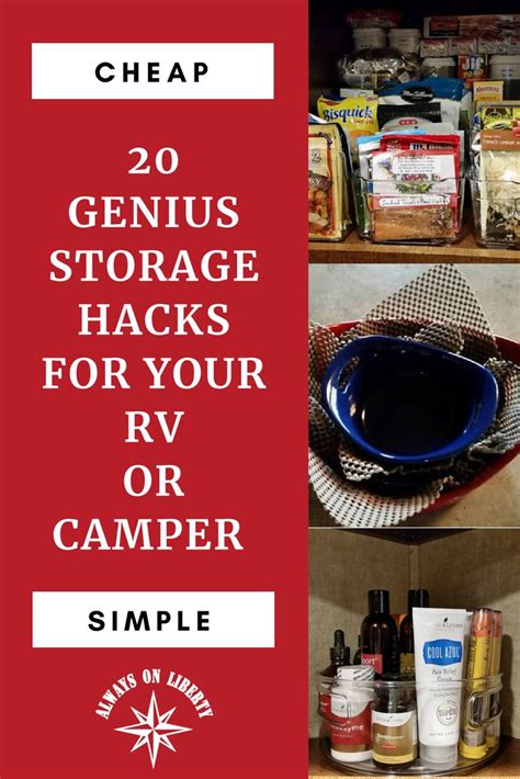 20 Genius Rv Hacks To Organize And Store Things In Your Camper Camper