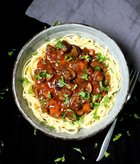 Mushroom Bourguignon