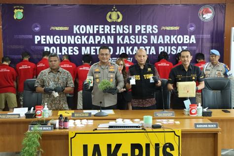 Polres Metro Jakpus Ringkus 36 Orang Pengedar Narkoba