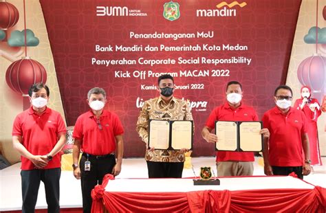 Pemko Medan Bank Mandiri Tanda Tangani MoU Bobby Nasution Upaya