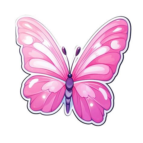 Premium Photo Butterfly With Pink Wings And White Dots On Wings