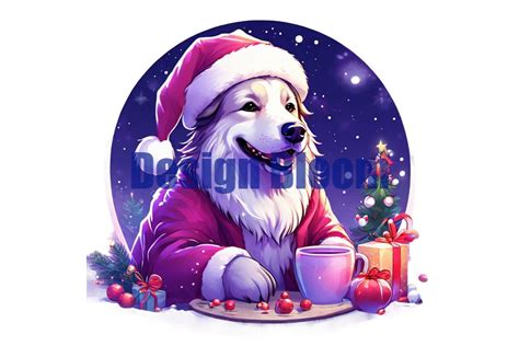 Santa Drinking Hot Cocoa Funny Clipart Gráfico por Design BLOOM Creative Fabrica