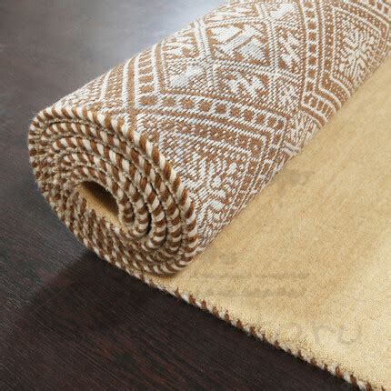Большой бежевый ковер с узором HANDLOOM, ручная работа Индия — купить с ...