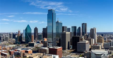 Download Dallas Skyline Buildings Daytime Wallpaper | Wallpapers.com