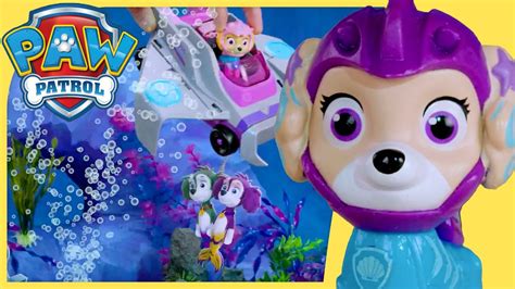 Aqua Pups Save Merpups From A Strong Current Paw Patrol Toy Play