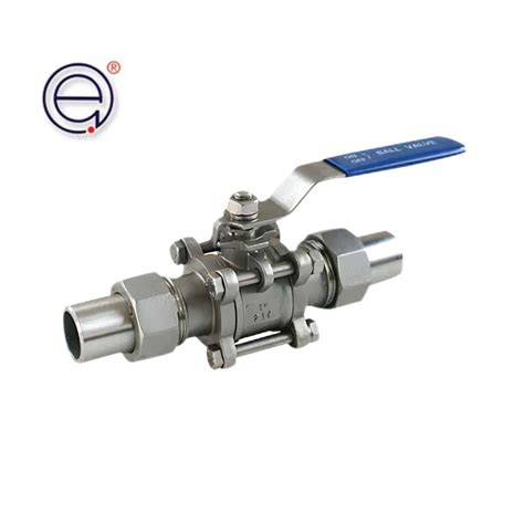 Q F P Stainless Steel Three Piece Welding Ball Valve China Ball