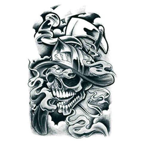 Skulls With Smoke Tattoos