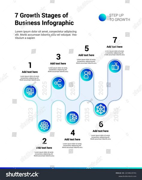 Growth Stages Business Infographic Stock Vector (Royalty Free